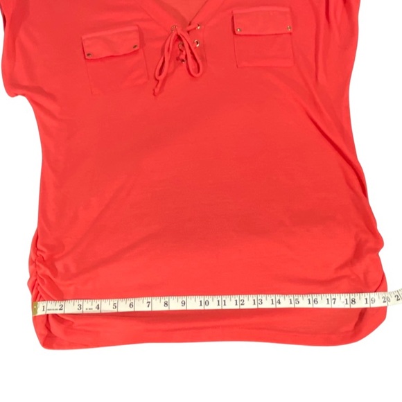 PerSeption Concept Women's Tangerine Colored Sleeveless Blouse Size Extra Large - Picture 4 of 7
